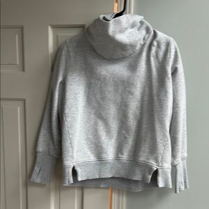 Athleta Cozy Gray funnel sweatshirt